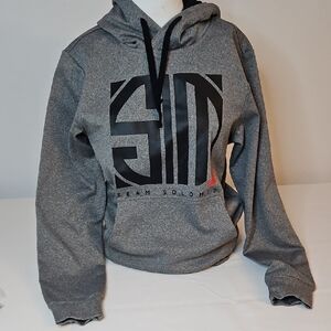 Gray Hoodie with Black Logo